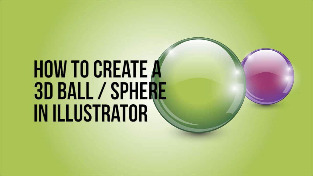 3d ball sphere in Adobe Illustrator