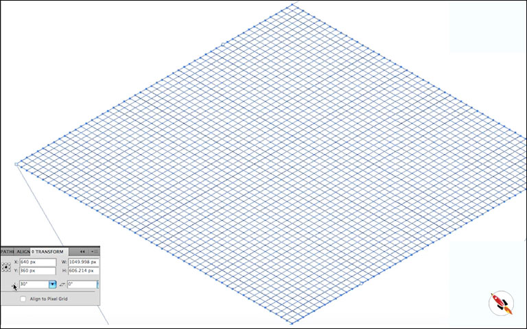isometric grid illustrator