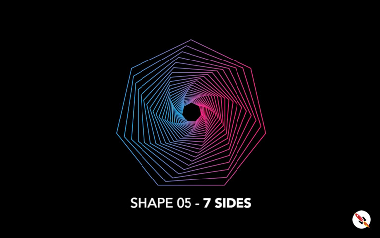 7 Sided Polygon shape