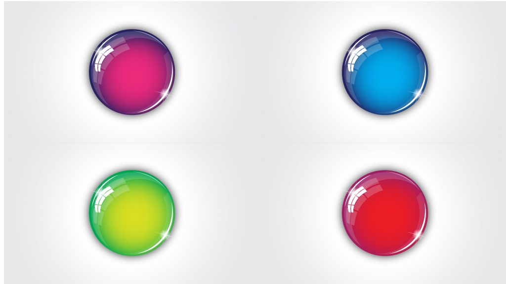 3d button colour combinations